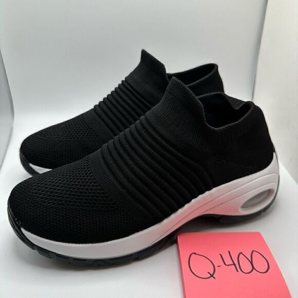 CUSHIONAIRE Women's Stretch Knit Slip on Sneaker +Memory Foam & LiteSole Technol - Picture 3 of 7